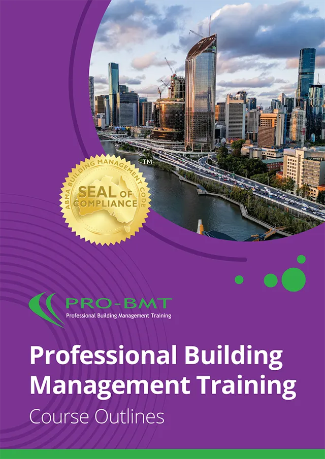 Professional Building Management Training 2025 Course Outlines brochure cover